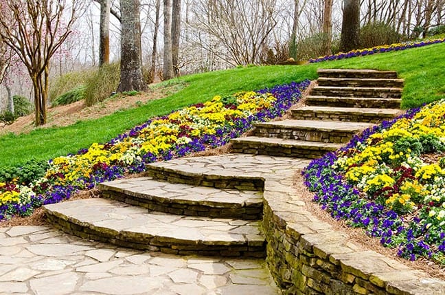 Dress up your yard with brick walkway